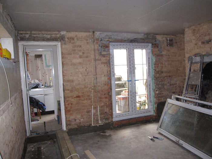 Property during renovation