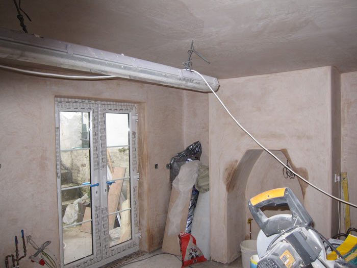 After plastering