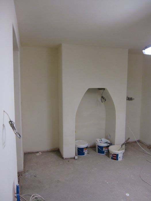 Fireplace almost complete