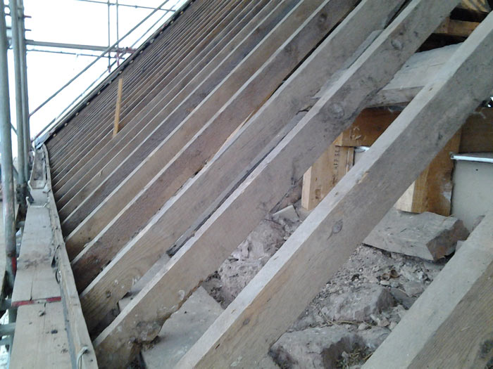 Roof during renovation