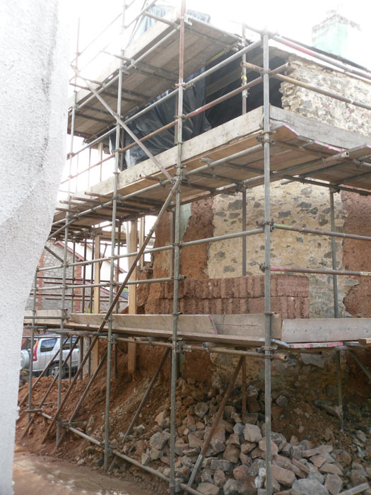 Cottage during renovation