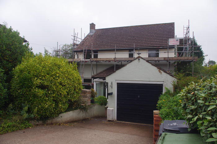 Front of property before renovation