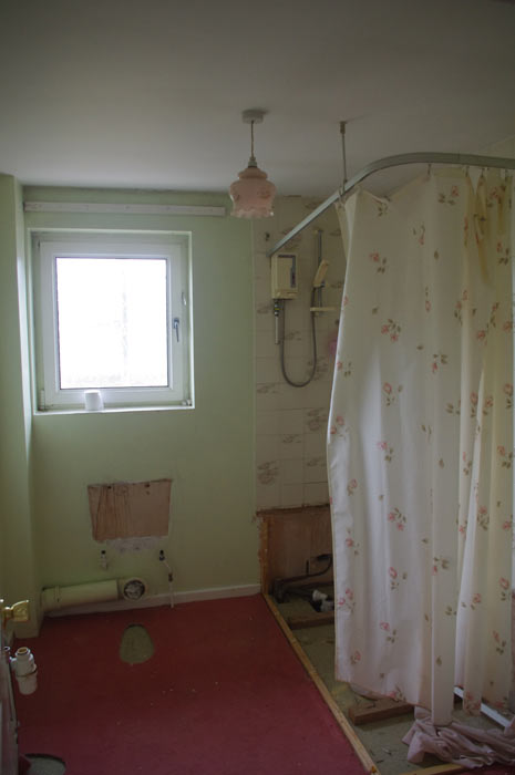 Bathroom during renovation